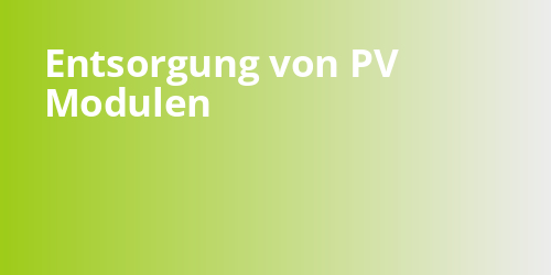 Entsorgung von PV Modulen - photovoltaik.sh